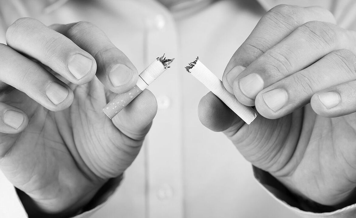 Smoking cessation and prostatitis
